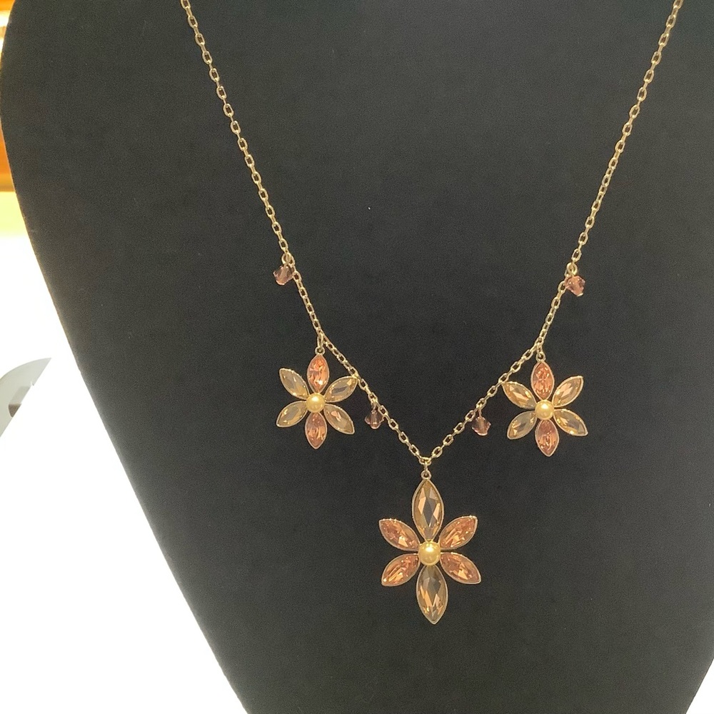 Touchstone Crystal Blush Bouquet Necklace